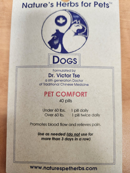 Nature's Herbs for Pets Pet Comfort - 40 Pills (Dog)