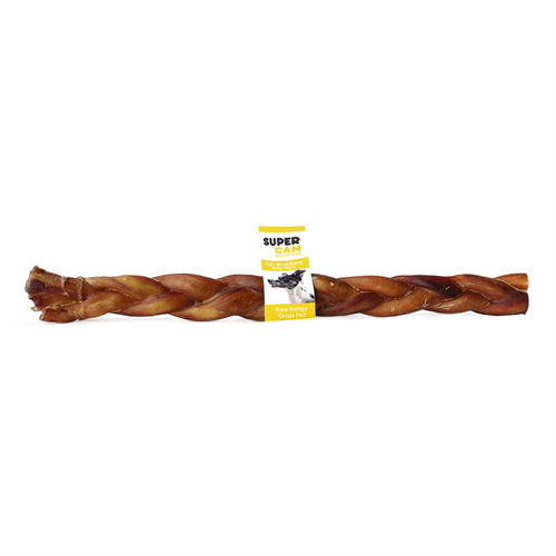 Super Can Triple Braided Bully Stick Odour Free - 12"
