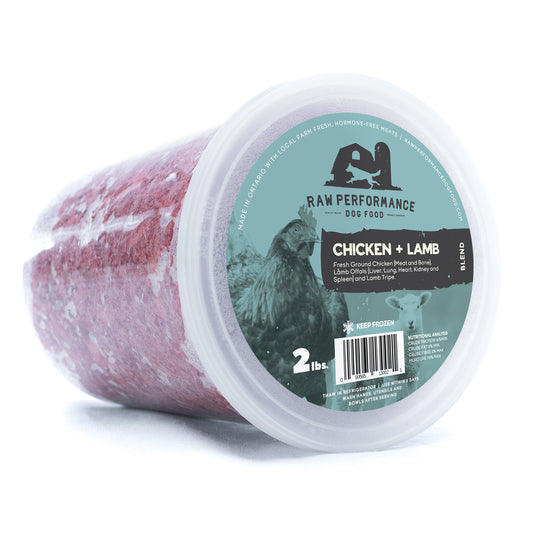 Raw Performance Chicken & Lamb Blend - 2lbs