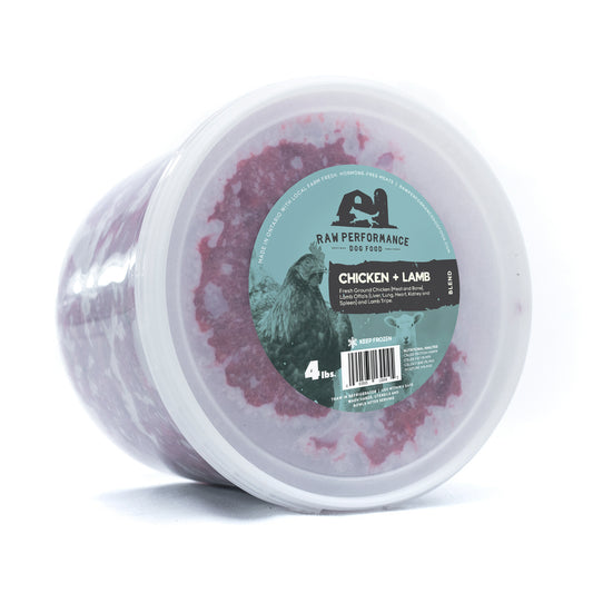 Raw Performance Chicken & Lamb Blend - 4lbs
