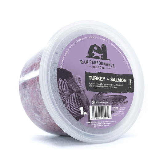 Raw Performance Turkey & Salmon Blend - 1lbs